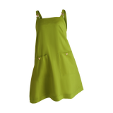 THE STROMBUS SHIFT DRESS-CHARTREUSE