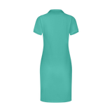 THE STAPLE POLO DRESS-SEAFOAM