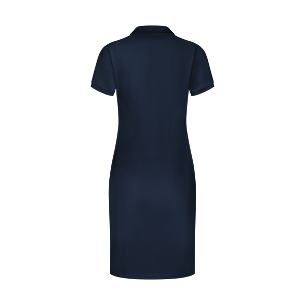 THE STAPLE POLO DRESS-INDIGO
