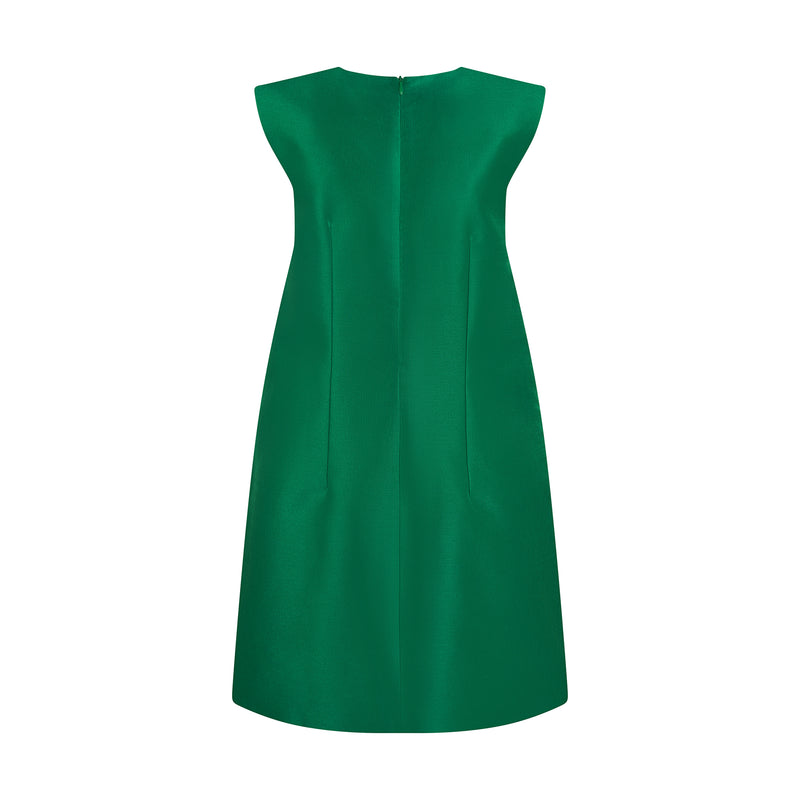 THE ALIGER SHIFT DRESS-EMERALD