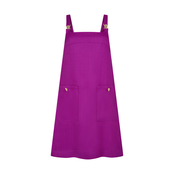 THE STROMBUS SHIFT DRESS-PURPLE