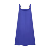 THE STROMBUS SHIFT DRESS-ROYAL BLUE