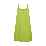 THE STROMBUS SHIFT DRESS-CHARTREUSE