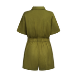 THE STROMBUS ROMPER-OLIVE