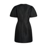 THE PHYLUM BABY DOLL DRESS-BLACK