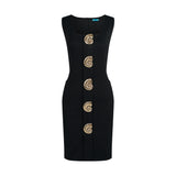 THE PHYLUM SHEATH DRESS-BLACK