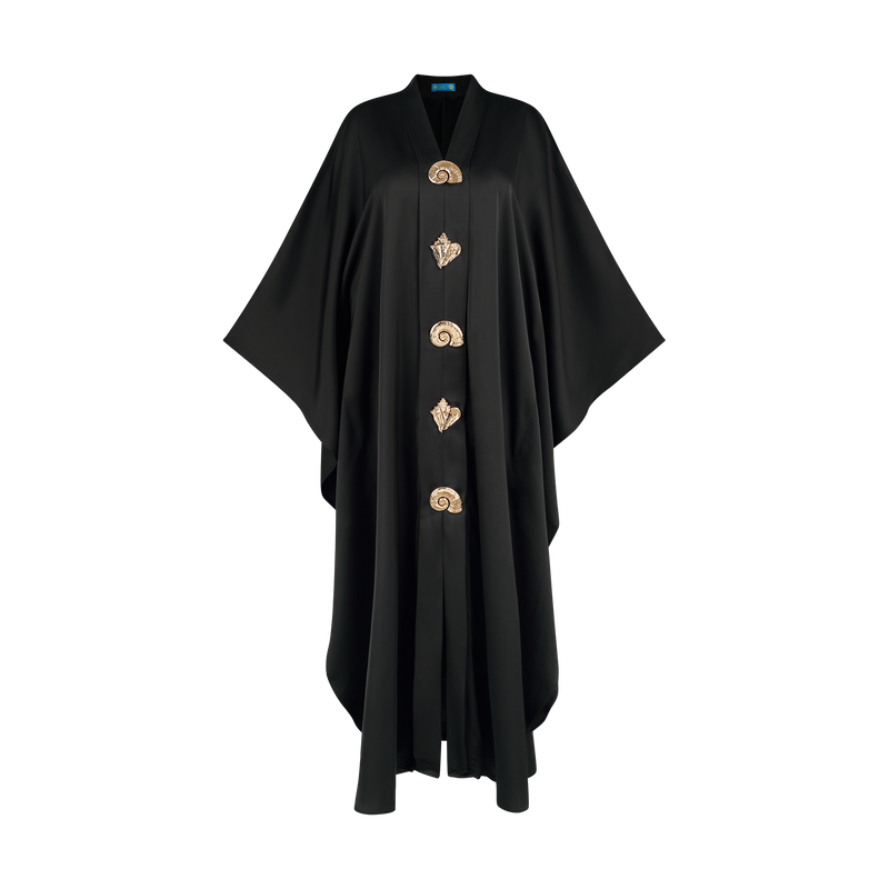 THE LADY SHELOTTA KAFTAN-BLACK