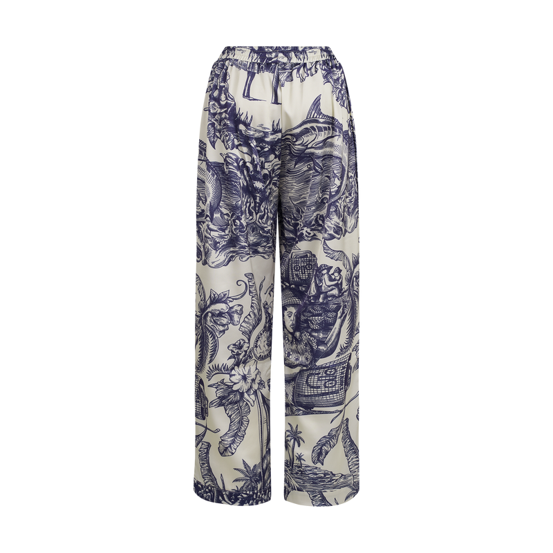 The Toile Heritage Pajamas-Navy