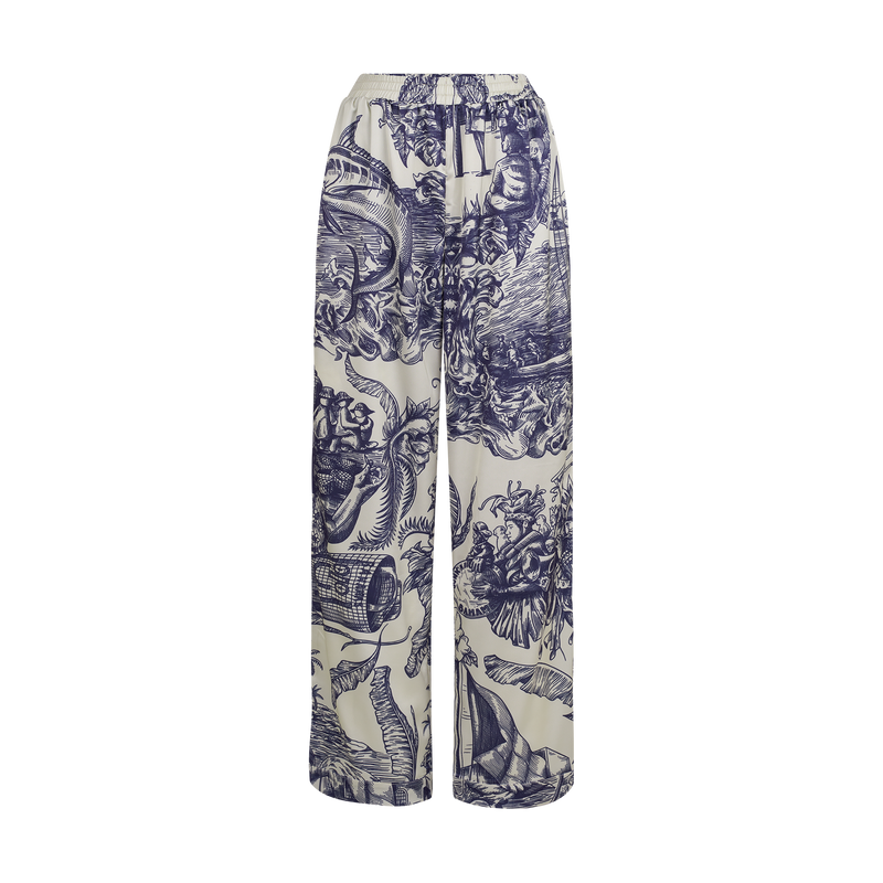 The Toile Heritage Pajamas-Navy