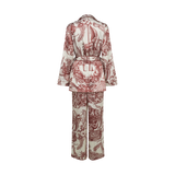 The Toile Heritage Pajamas-Burgundy