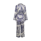 The Toile Heritage Pajamas-Navy